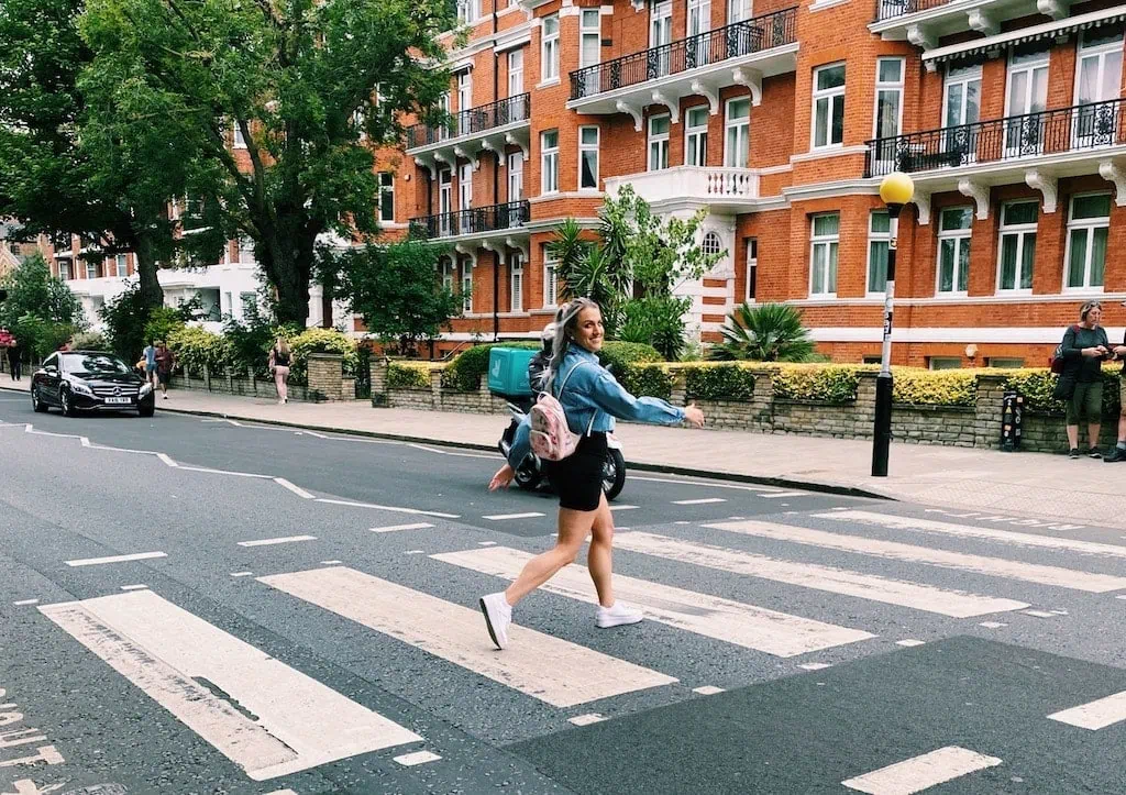 The Beatles Crosswalk at Abbey Rd