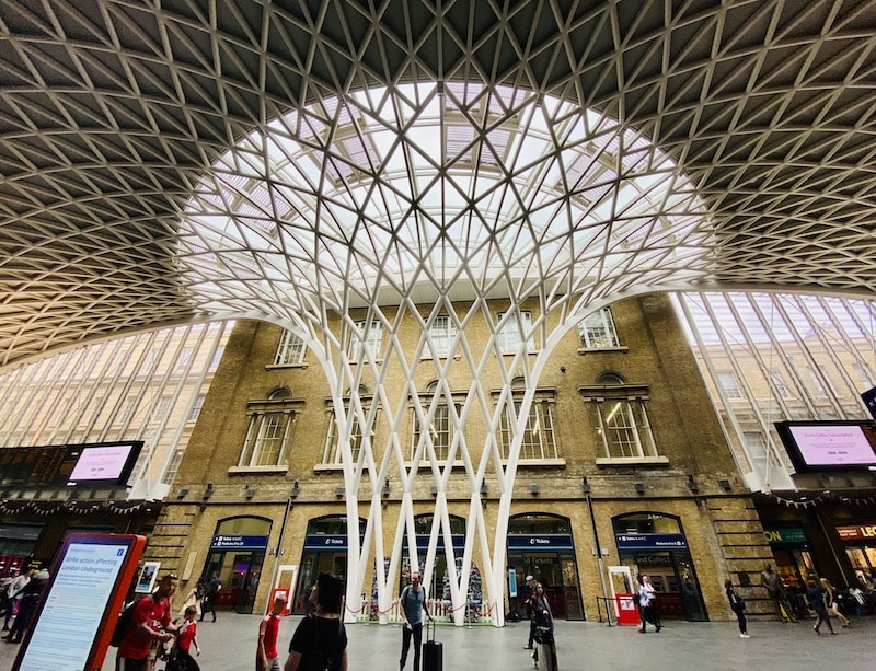 The inside of King's Cross Station, London