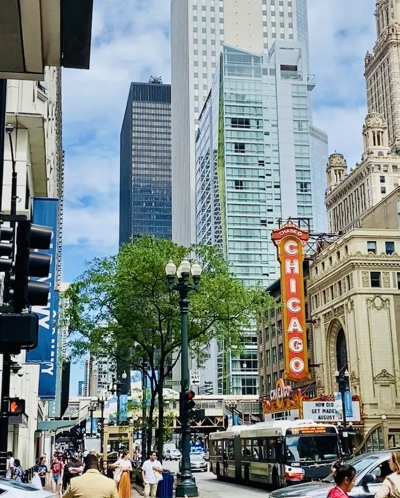 The Chicago Theatre in Chicago, IL