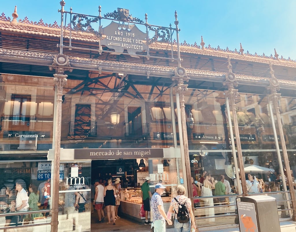 The outside of Mercado de San Miguel - this one is a must-visit!