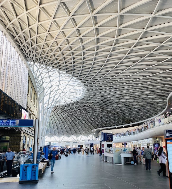 The inside of King's Cross Station, London