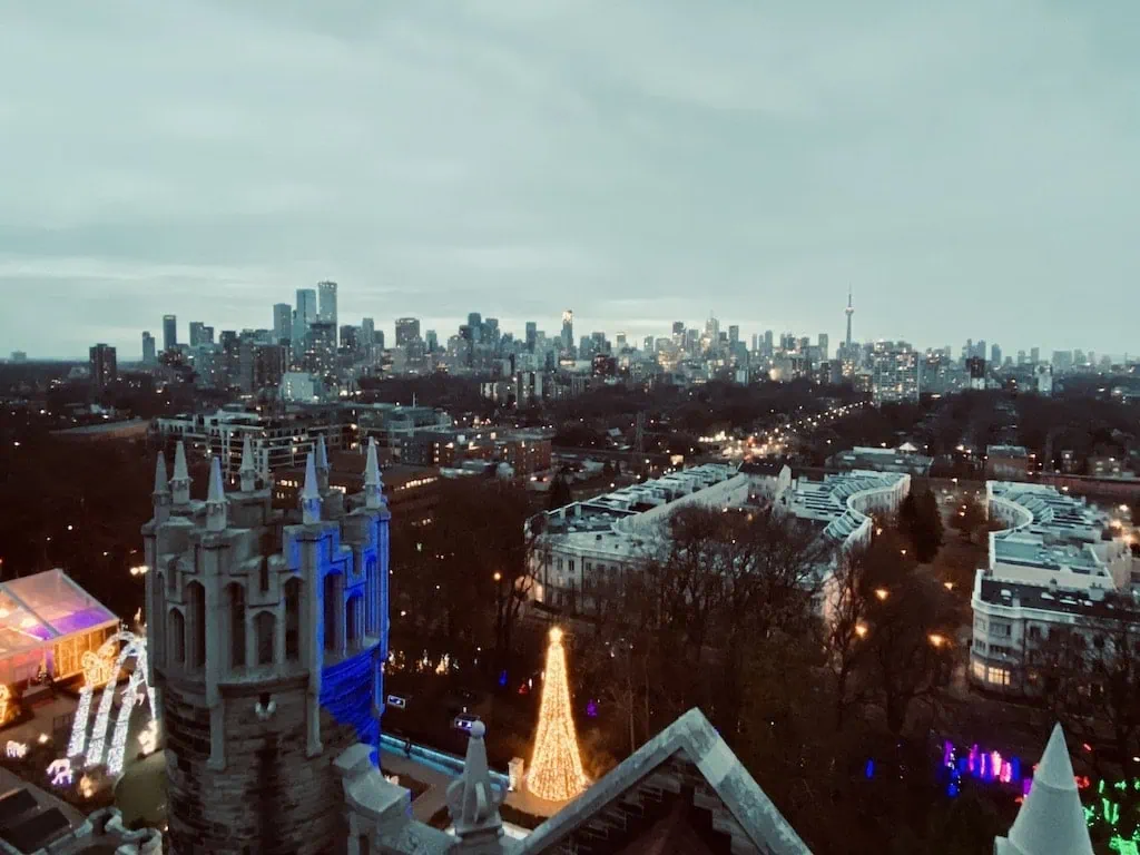 The view from the top of Casa Loma in Toronto, Canada