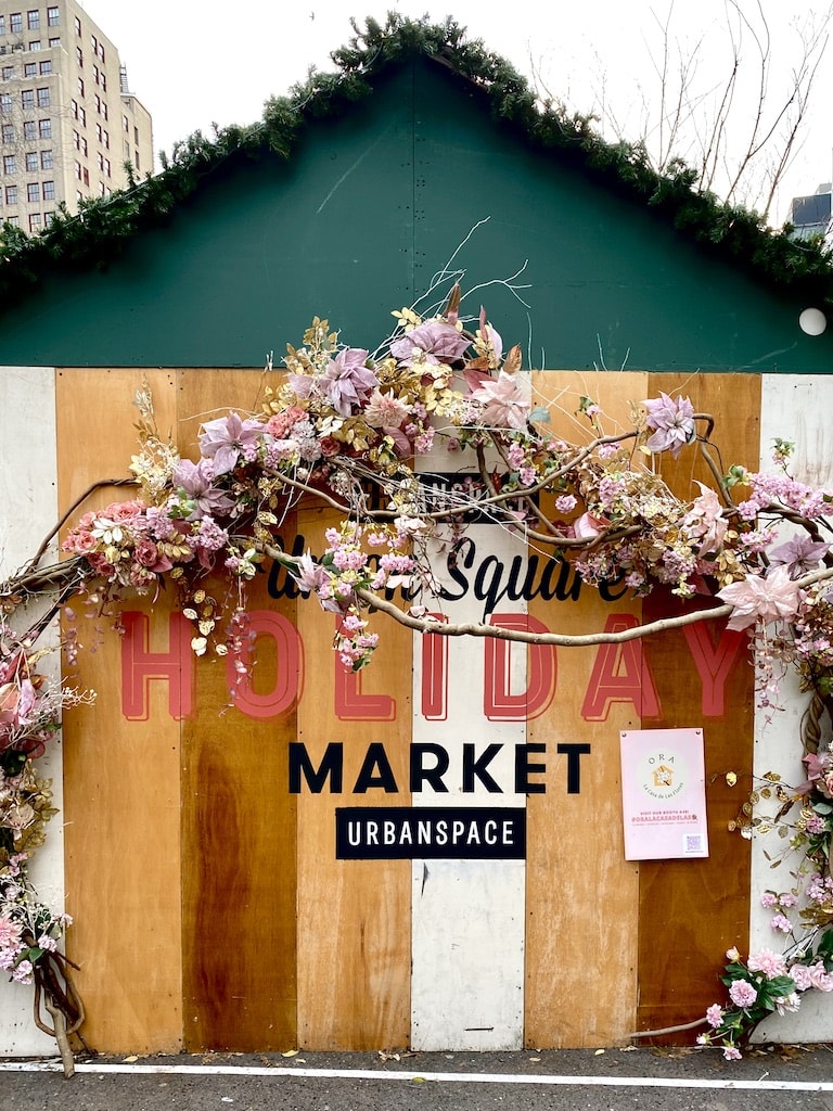 Union Square Christmas market in New York City