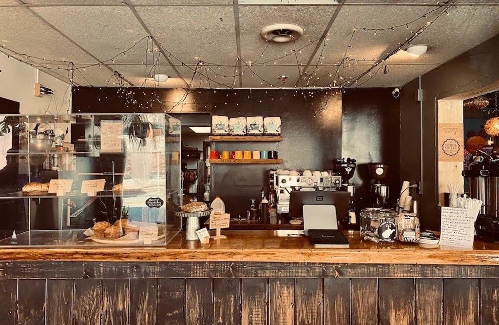 Inside The Grind coffee shop in Morgantown, WV