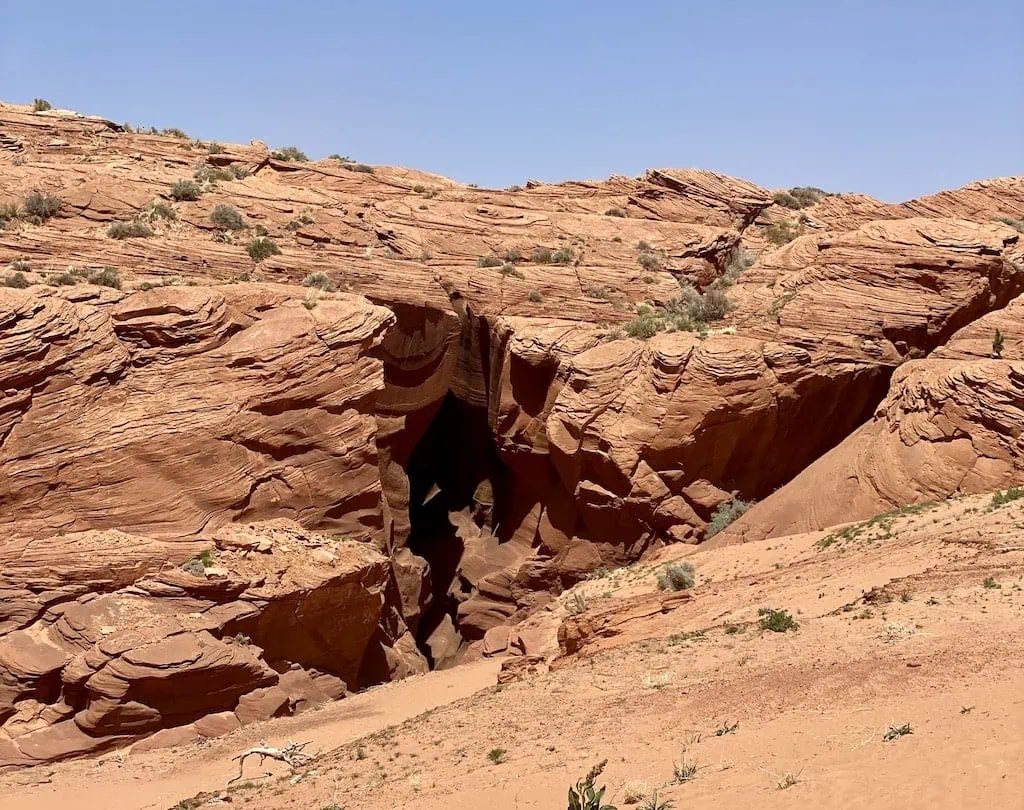 The exit to Upper Antelope Canyon; Page, AZ