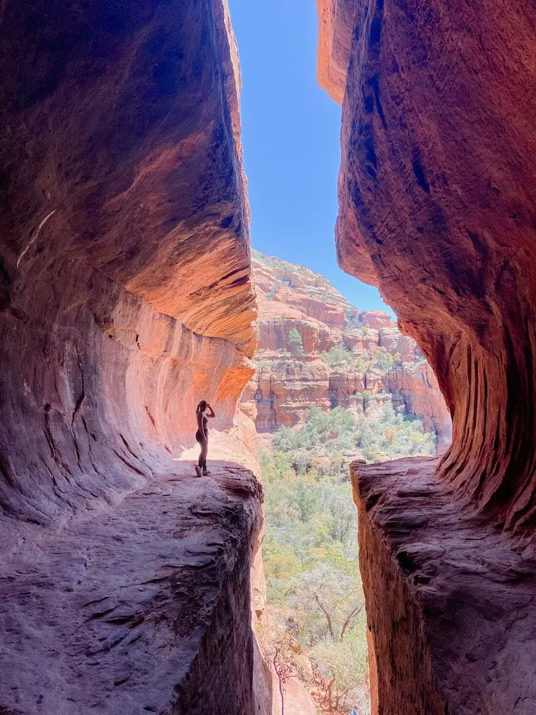 The subway cave on the Boynton Canyon trail in Sedona, AZ