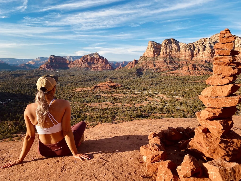 The view from Bell Rock in Sedona, AZ