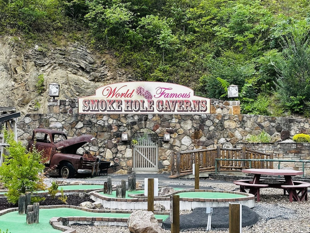 Entrance to Smoke Hole Caverns in West Virginia