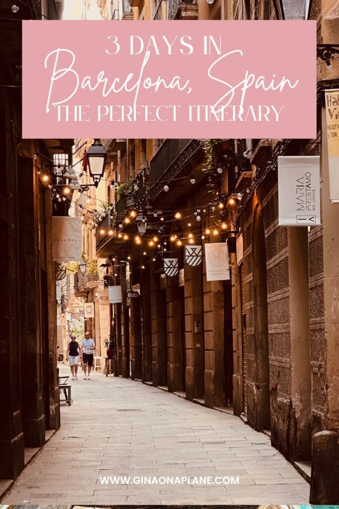 Pinterest Pin for Barcelona, Spain