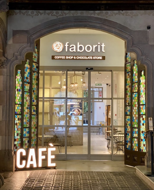 Faborit Cafe at Casa Amatller in Barcelona, Spain