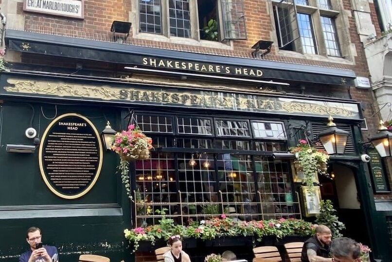 Shakespeare's Head pub in London, England (SoHo)