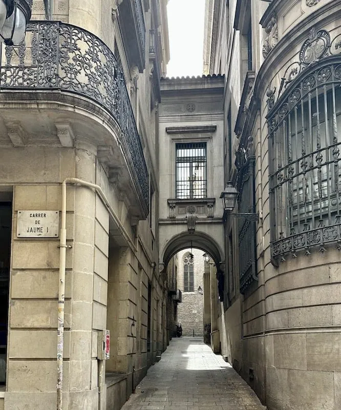 A street sign in Barcelona, Spain