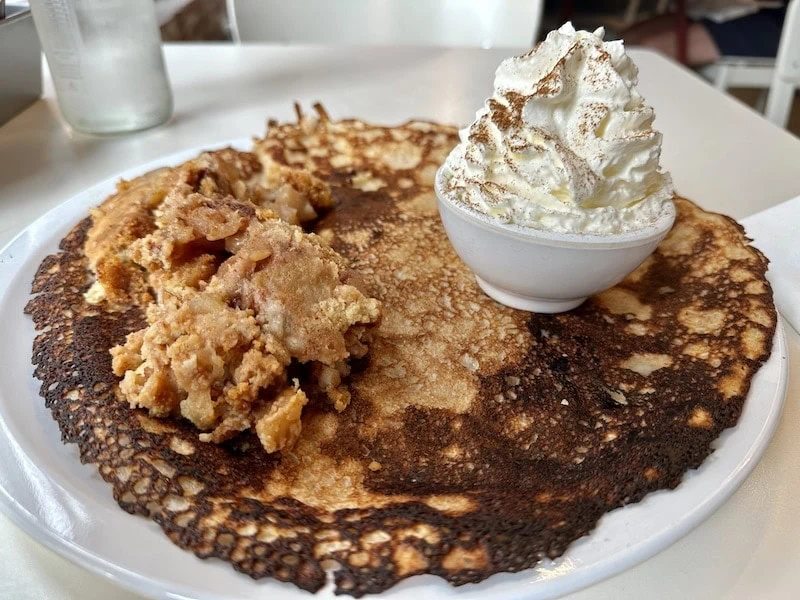 My apple pancake at PANCAKES Amsterdam Centraal