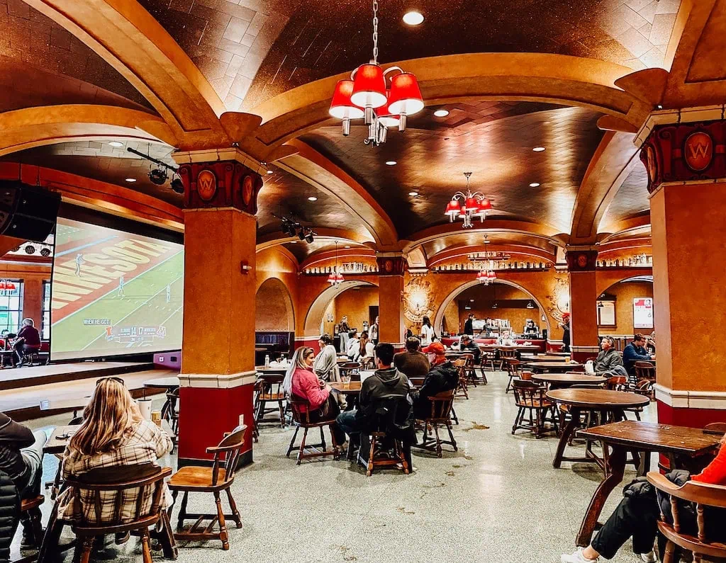 Inside the Memorial Union at UW in Madison, Wisconsin