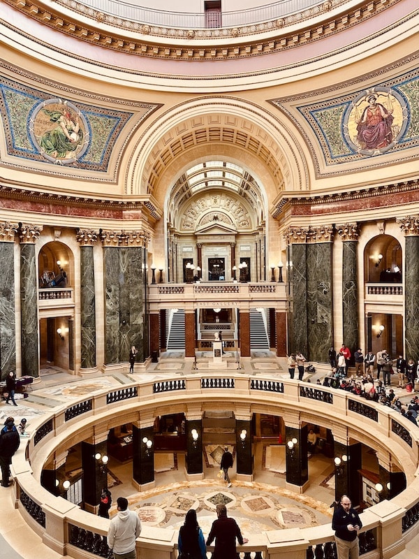 Inside the capitol building; Madison, WI