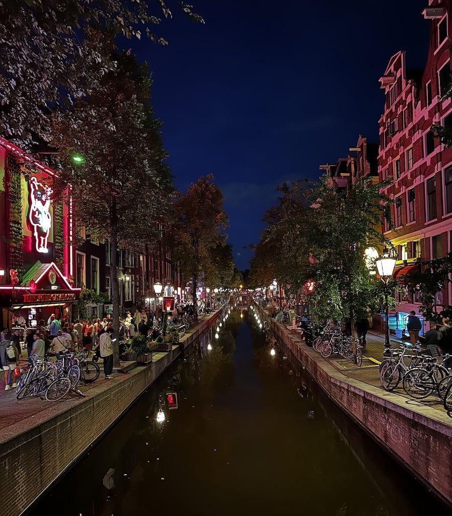 The Red Light District in Amsterdam, Netherlands