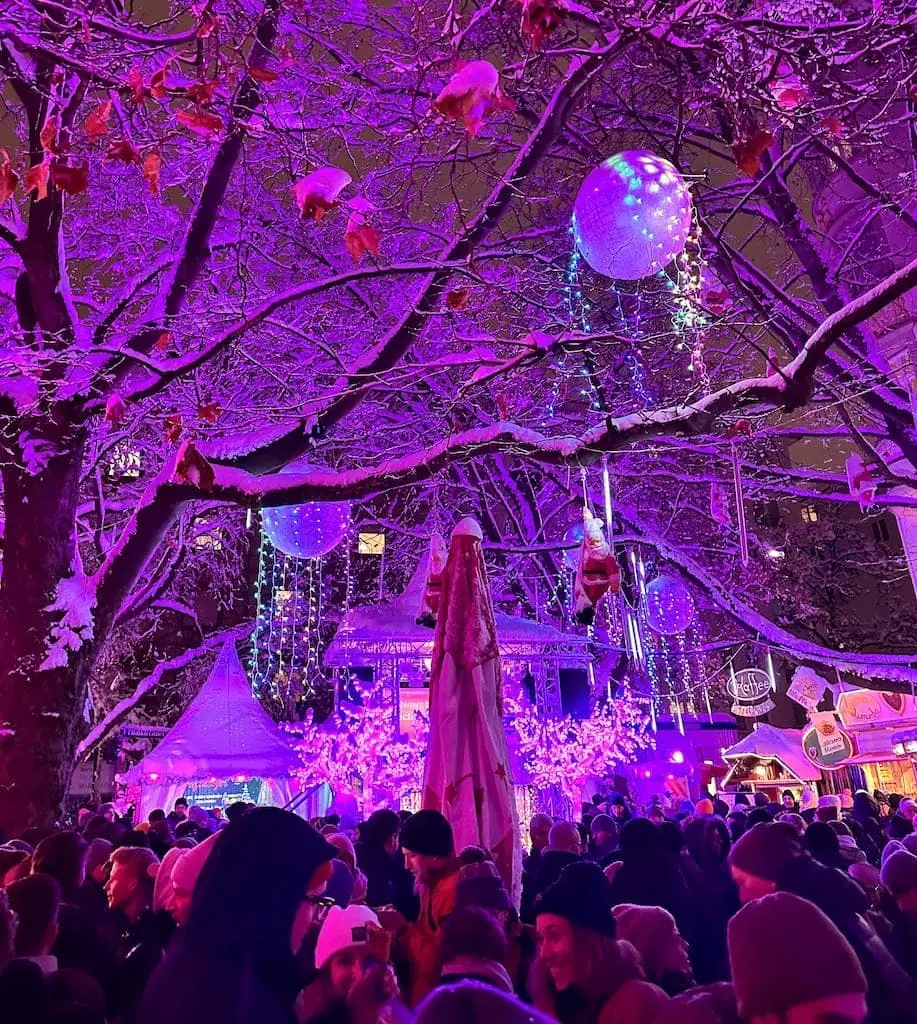 Pink Christmas in Munich, Germany