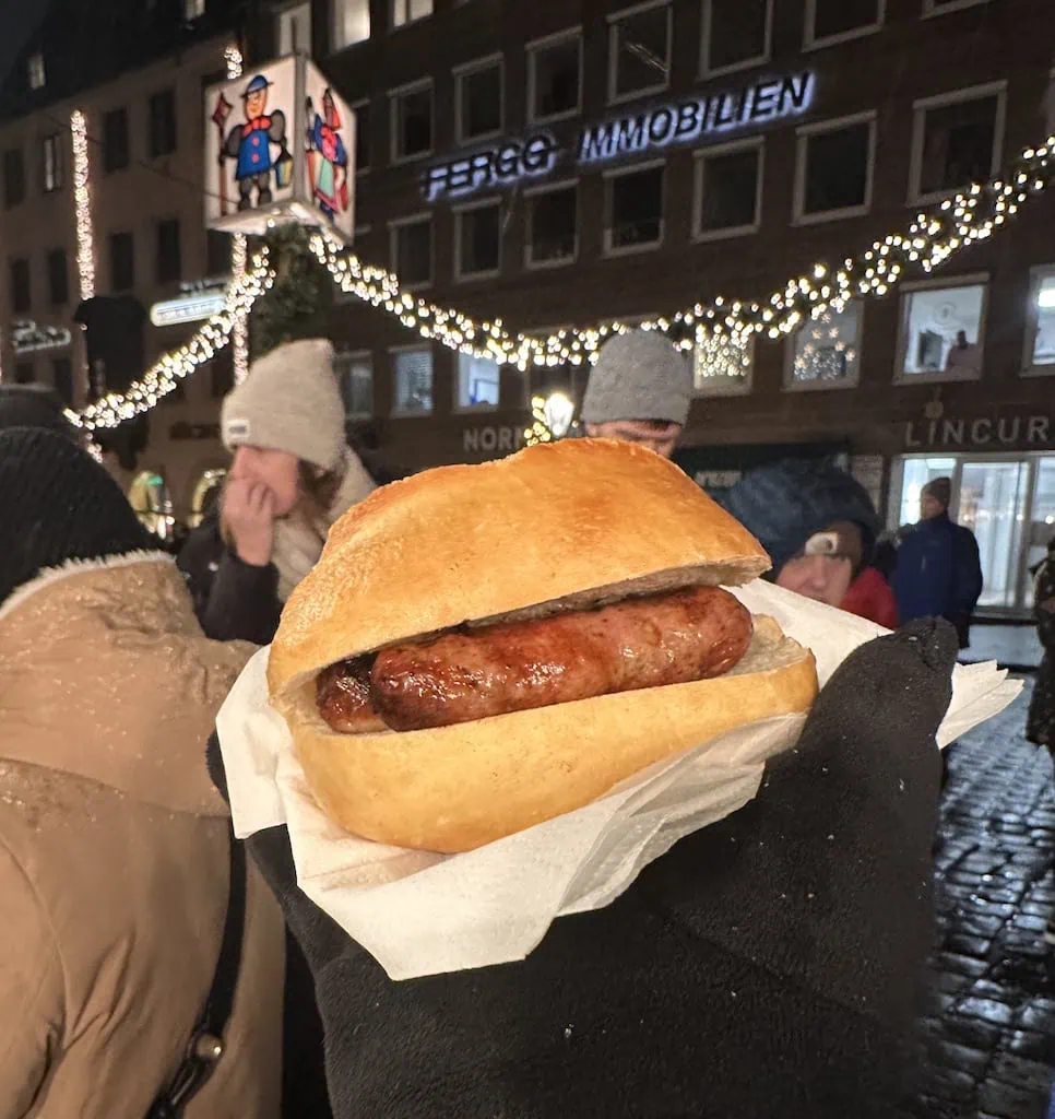 The Nuremberger at the Nuremberg Christmas market in Germany