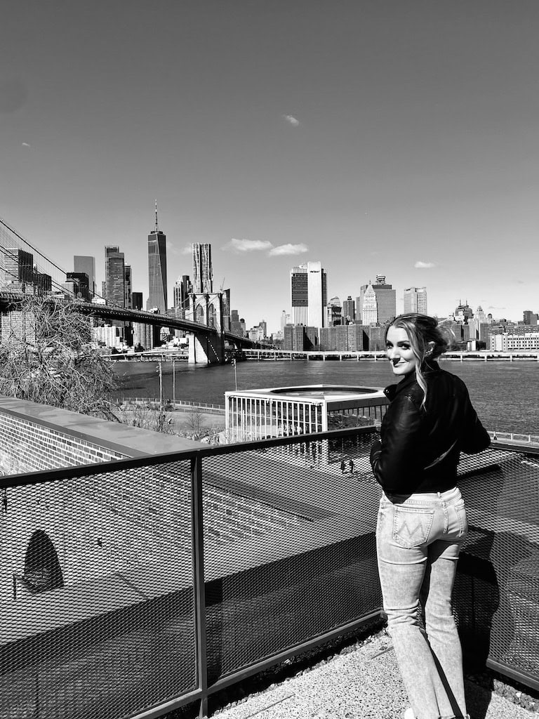 View of the Brooklyn Bridge from Time Out Market