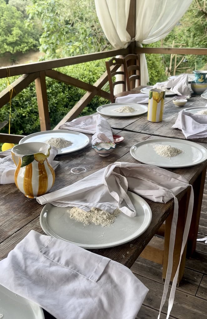 Pizza making class in Sorrento, Italy