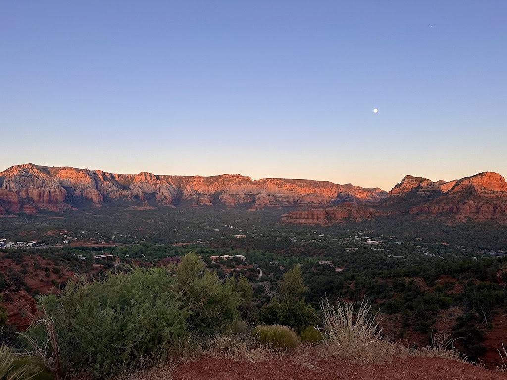 Views from the Airport Mesa at sunset; Sedona, AZ