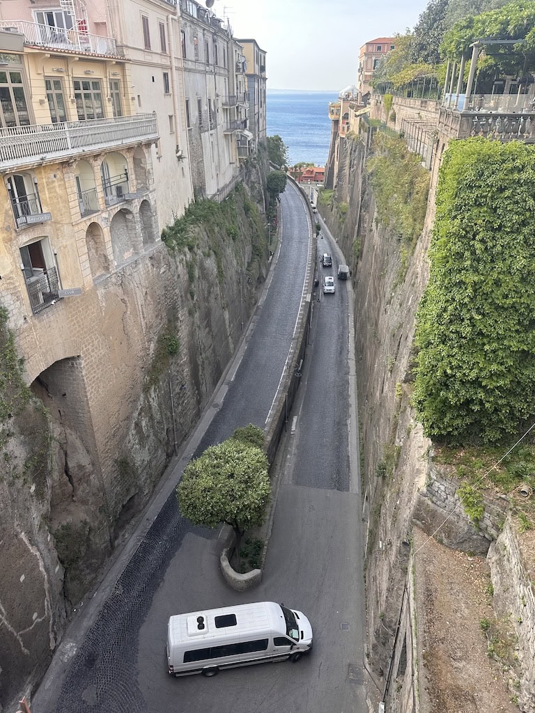 View of the roads; Amalfi Coast, Italy