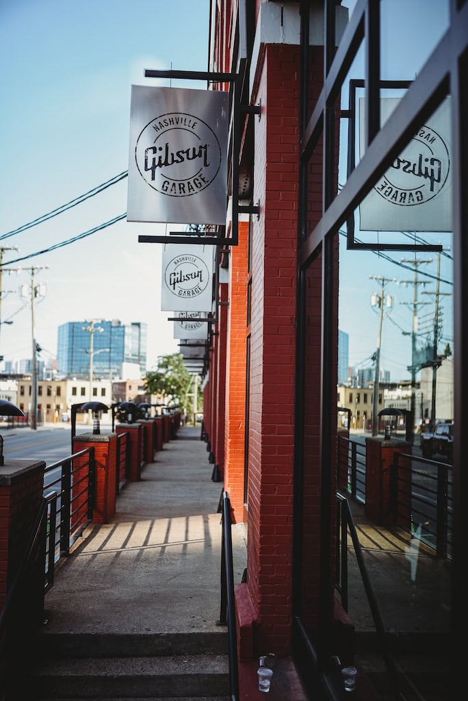 Storefront of the Gibson Garage shop; Nashville, Tennessee