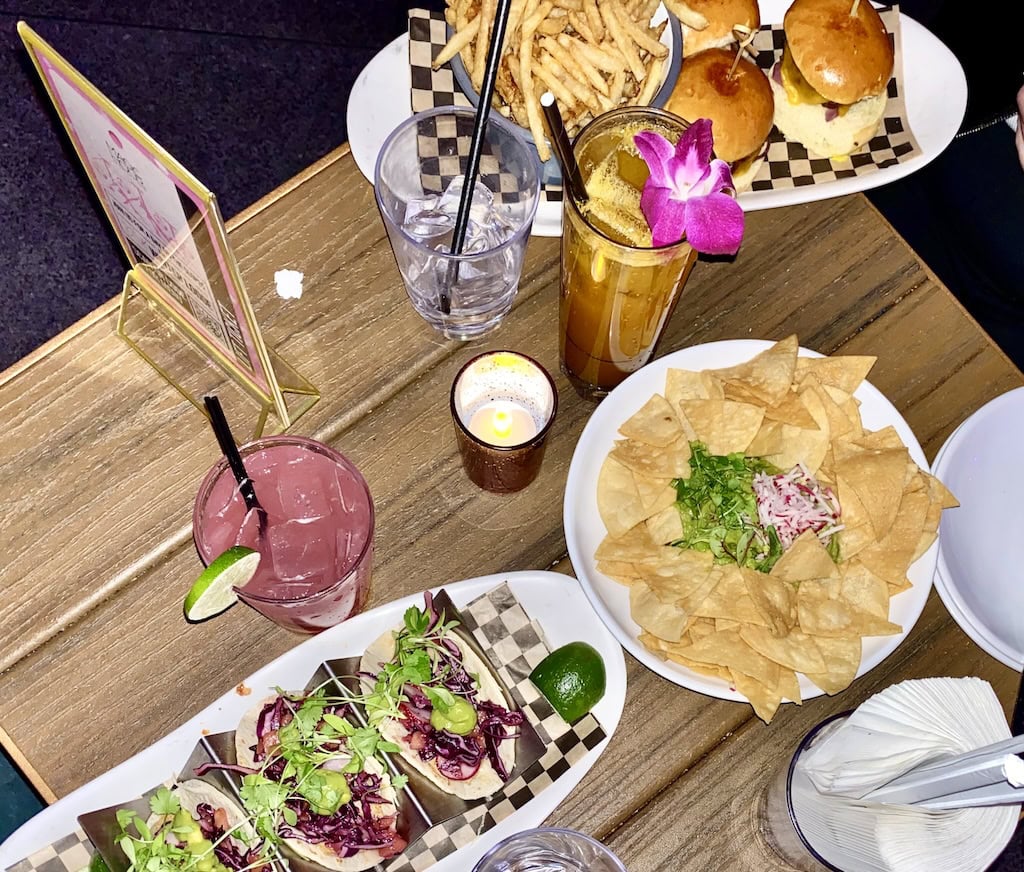 A plate of tapas at a New York City restaurant