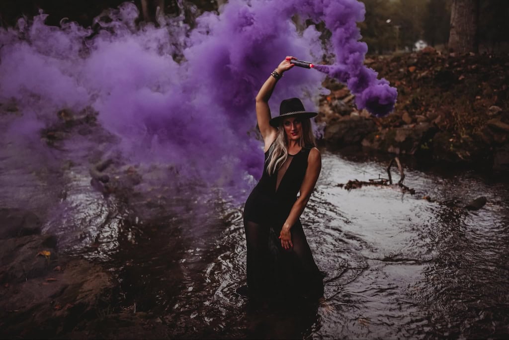 Smoke bomb photo for Halloween