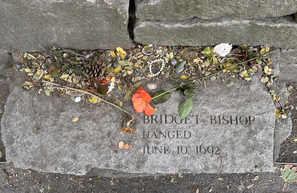 Stones on the Salem Witch Trials Memorial; Salem, MA