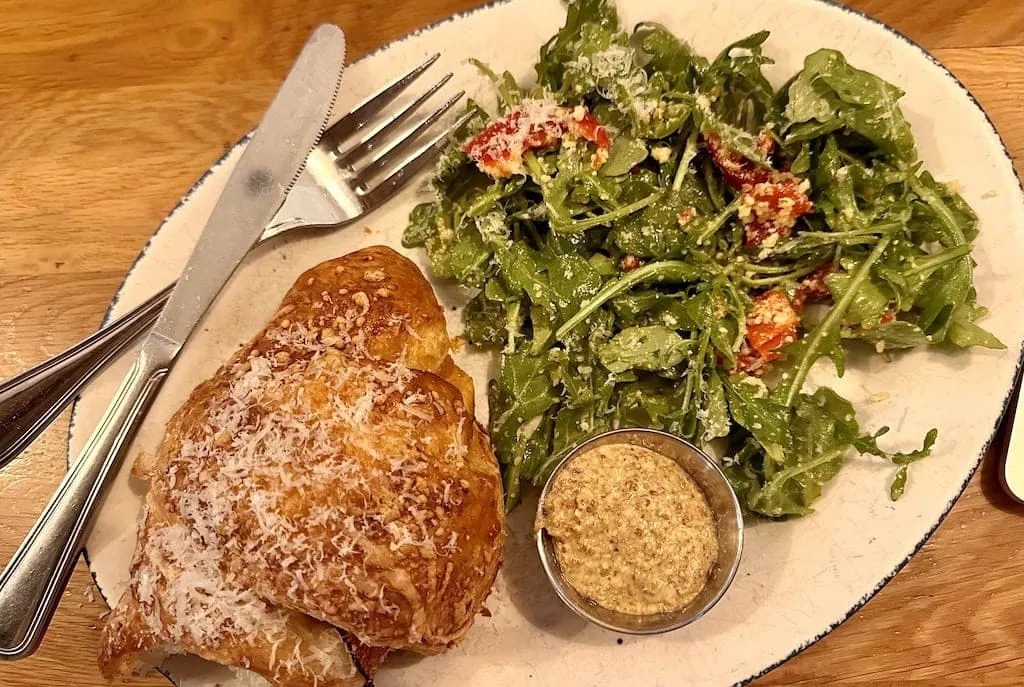 Ham & cheese croissant at Beatrix; Chicago, IL