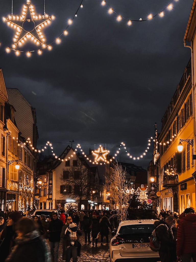 Christmas lights in Colmar, France