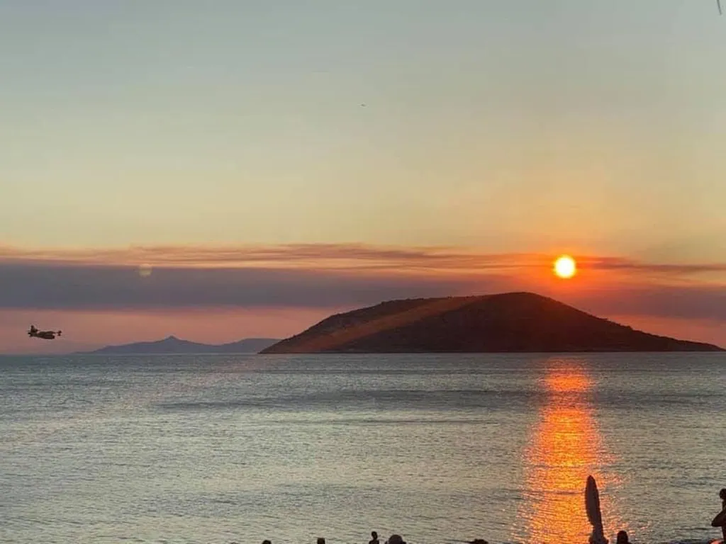 Sunset from the Temple of Poseidon; Athens, Greece