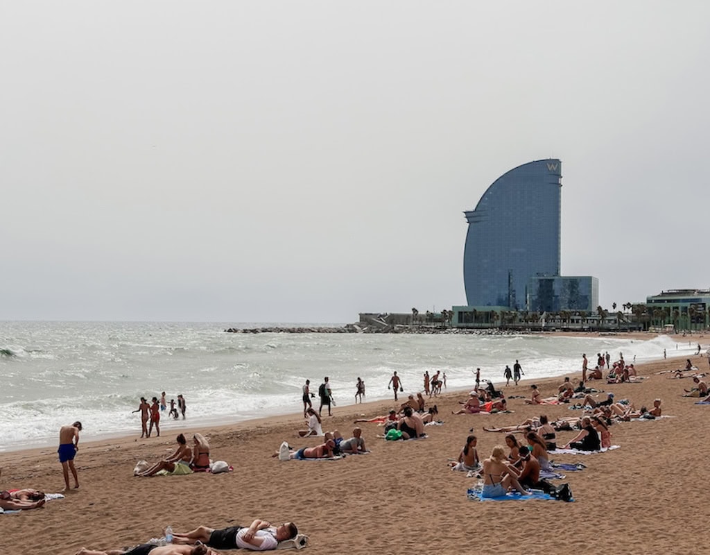 Barceloneta Beach; Barcelona, Spain