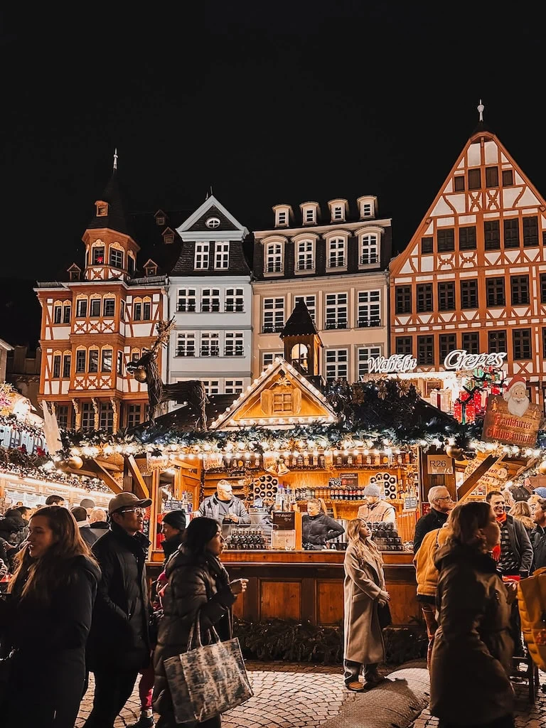 The main Christmas market in Römerberg; Frankfurt, Germany