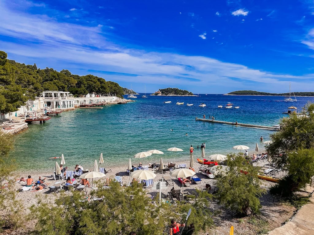 Bonj Beach, Hvar, Croatia
