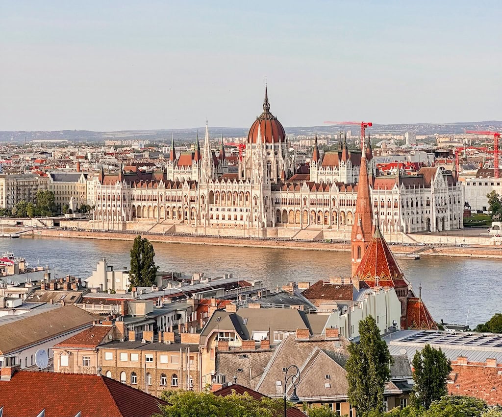 View of the Hungarian Parliament Building from Fisherman's Bastion; Budapest, Hungary