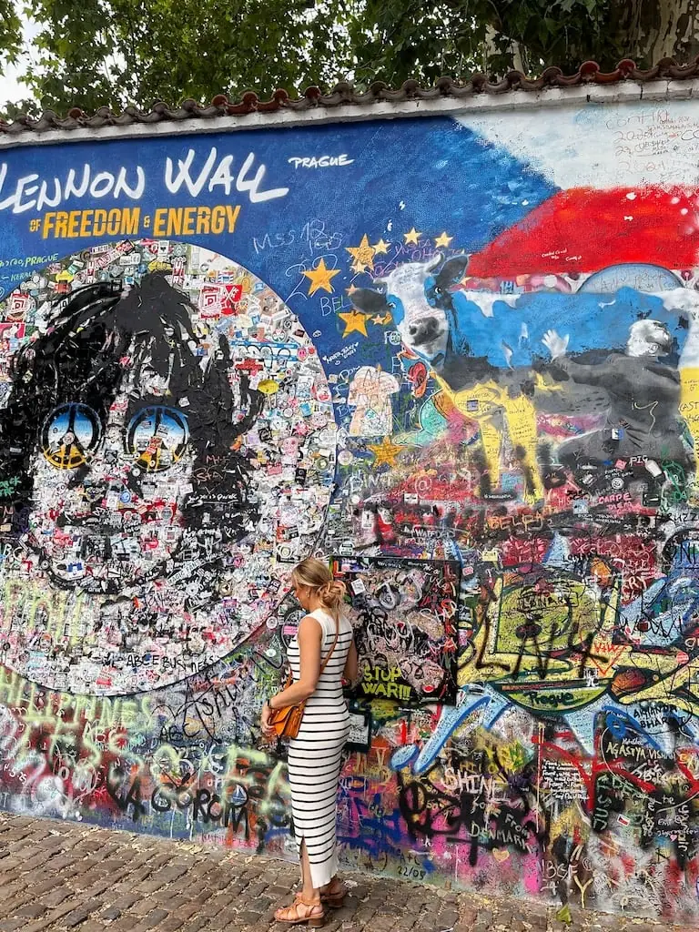 The Lennon Wall in Prague