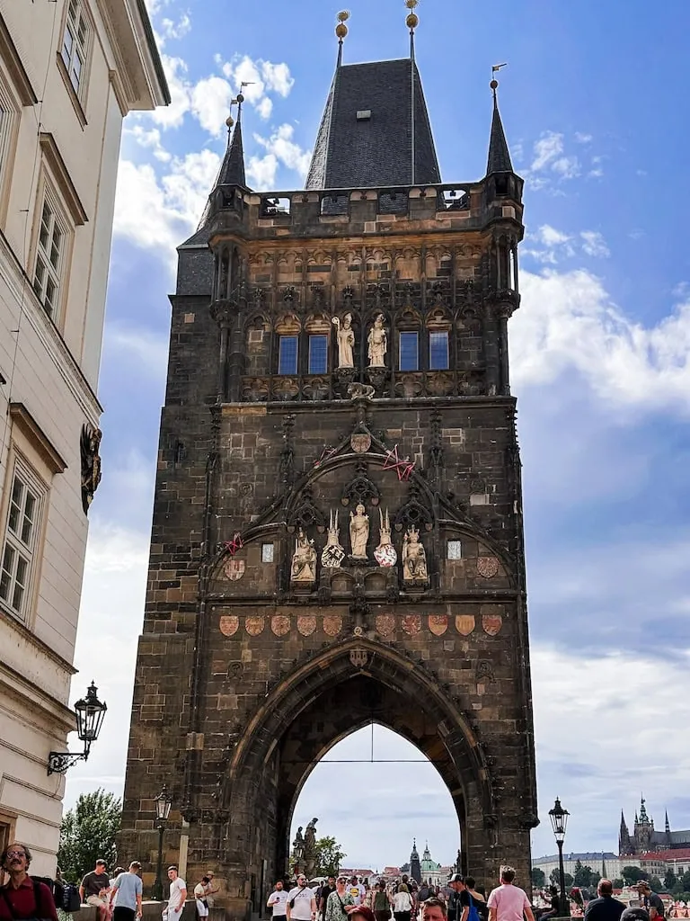 The Old Town Bridge Tower on Charles Bridge; Prague