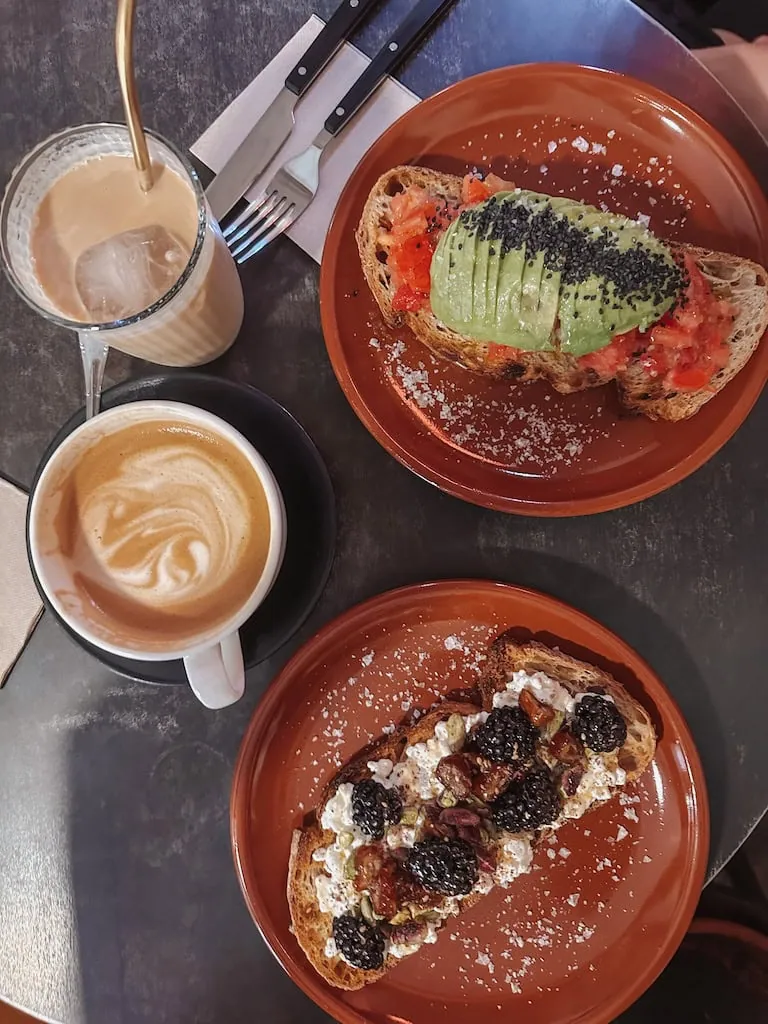 Toast tapas in Madrid, Spain