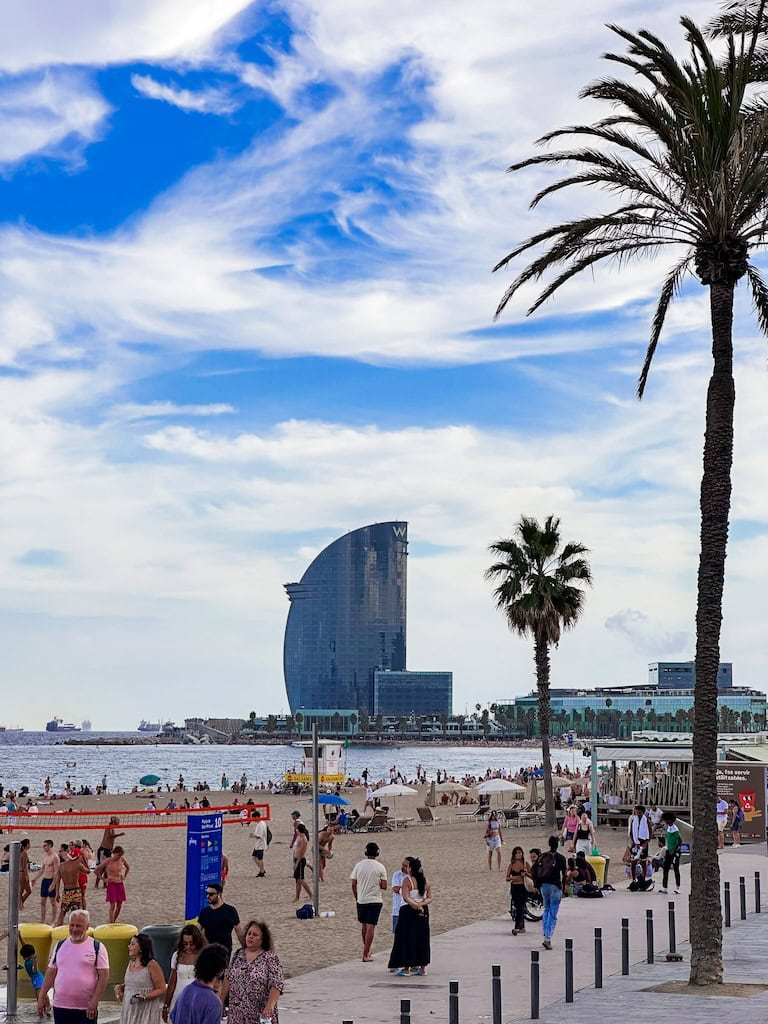 Barceloneta Beach; Barcelona, Spain