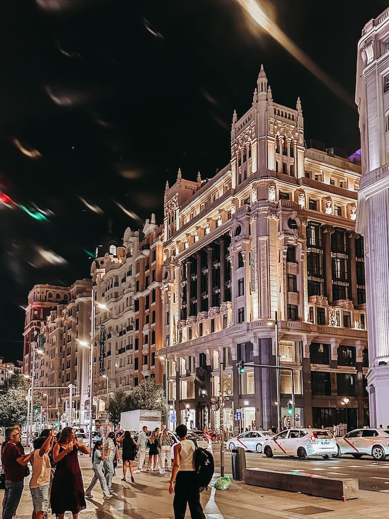 Gran Via; Madrid, Spain