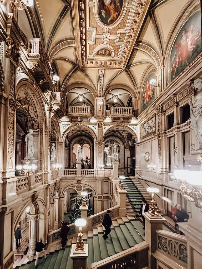 Inside the Vienna State Opera House; Vienna, Austria