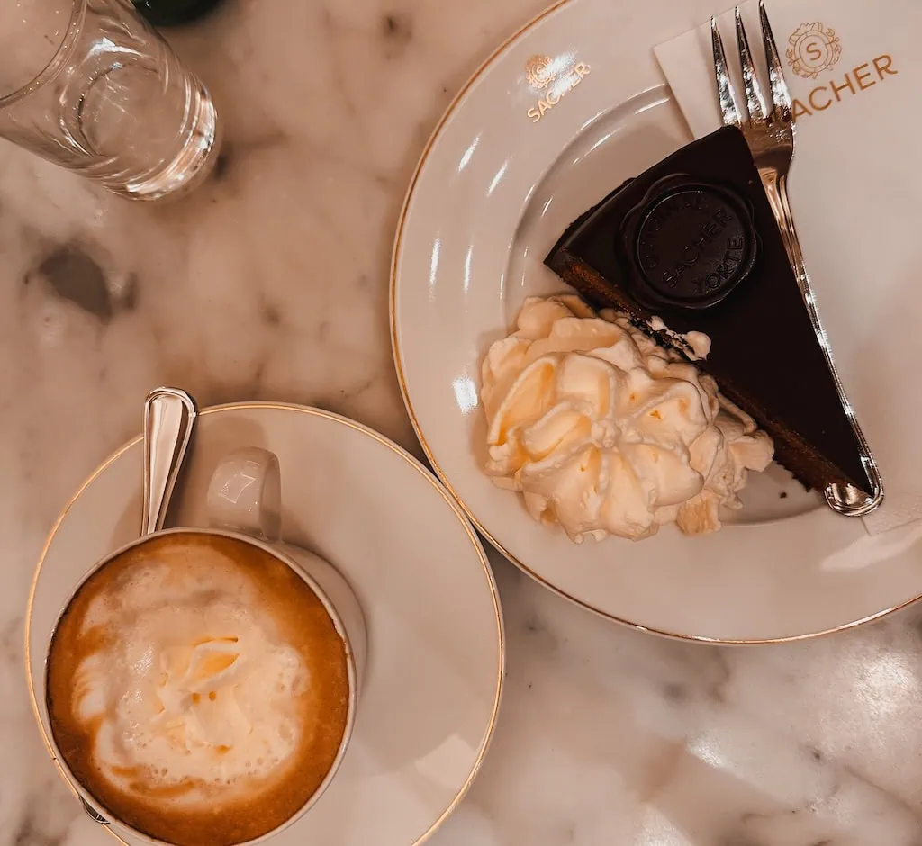 The Sacher-Torte at Cafe Sacher; Vienna, Austria