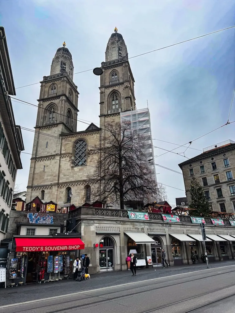 The Grossmünster in Zurich, Switzerland