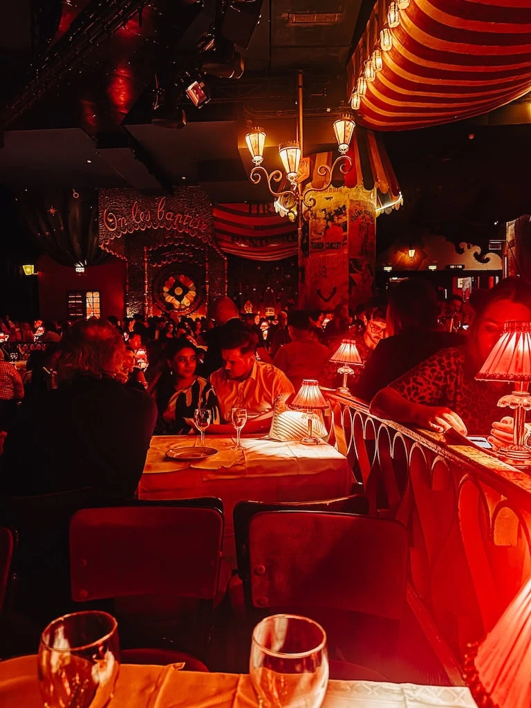 Inside Moulin Rouge in Paris, France