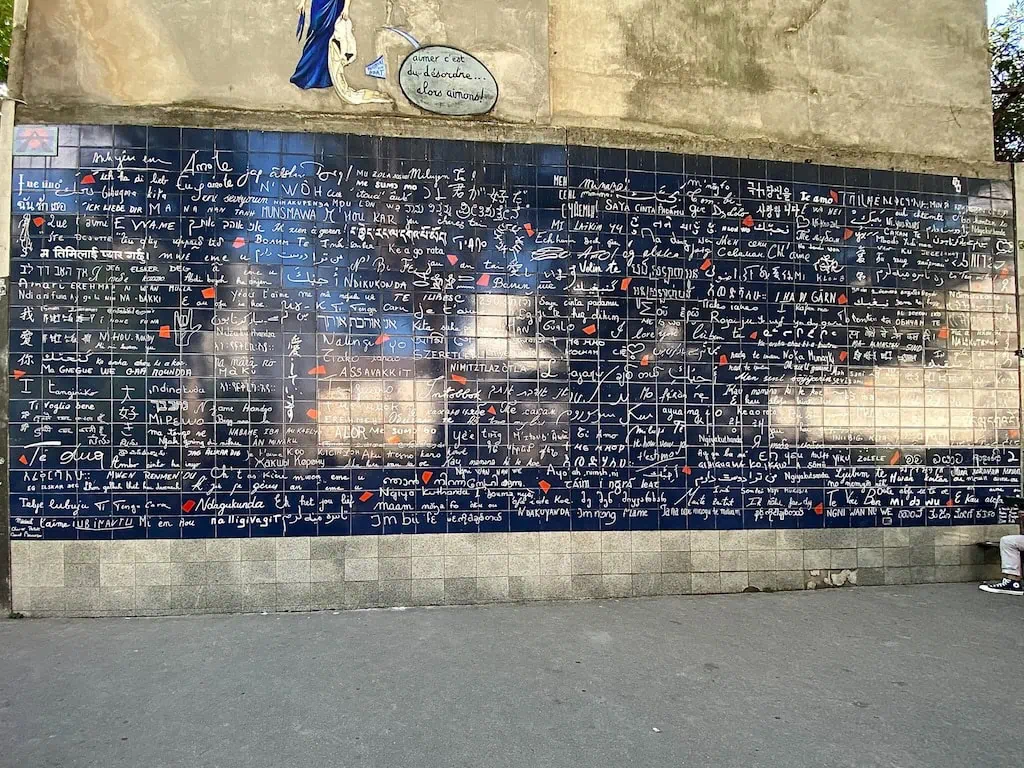 Les Mur des Je t’aime /The Wall of Love in Montmartre; Paris, France