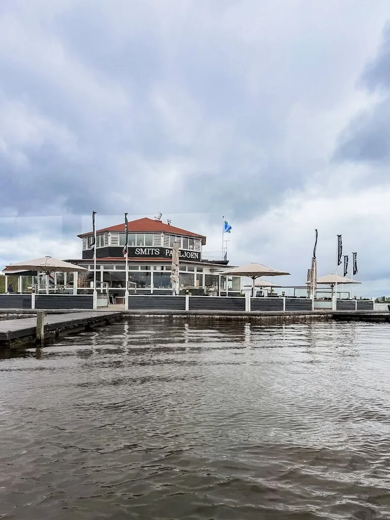 A restaurant on Bovenwijde Lake; Giethoorn Village, Netherlands