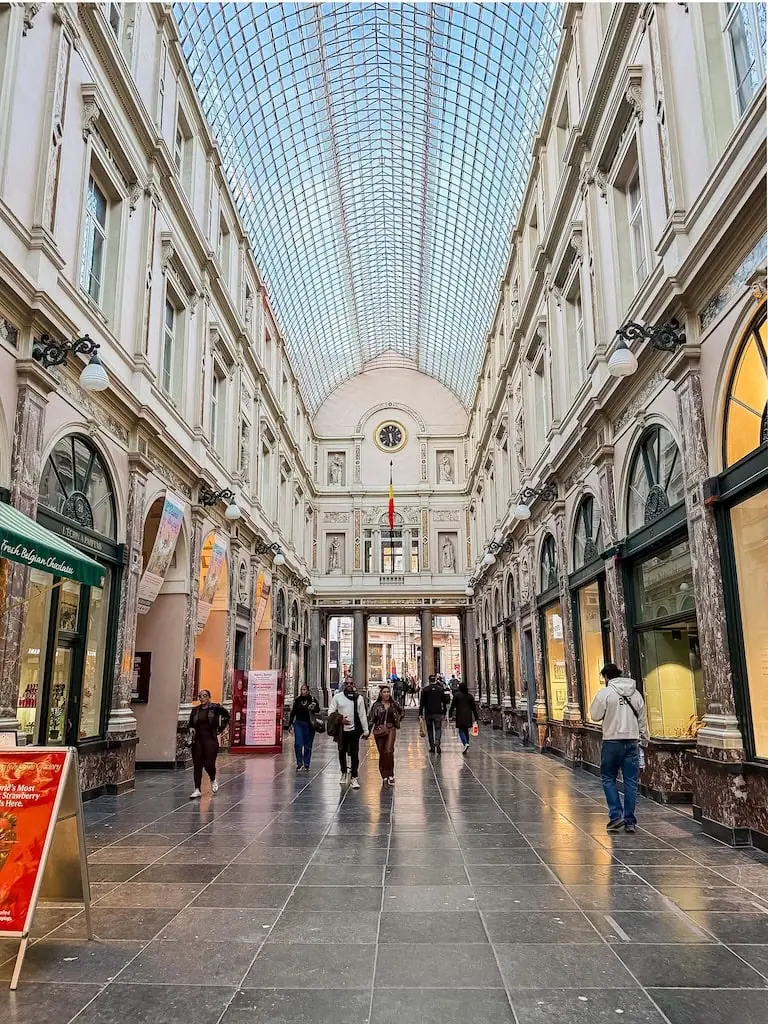 Galleries Royales St Hubert in Brussels, Belgium