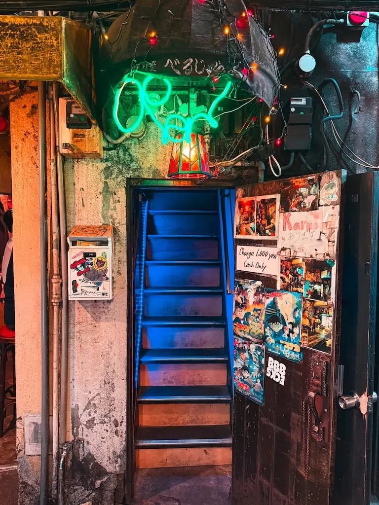 One of the upstairs bars in Golden Gai; Tokyo, Japan